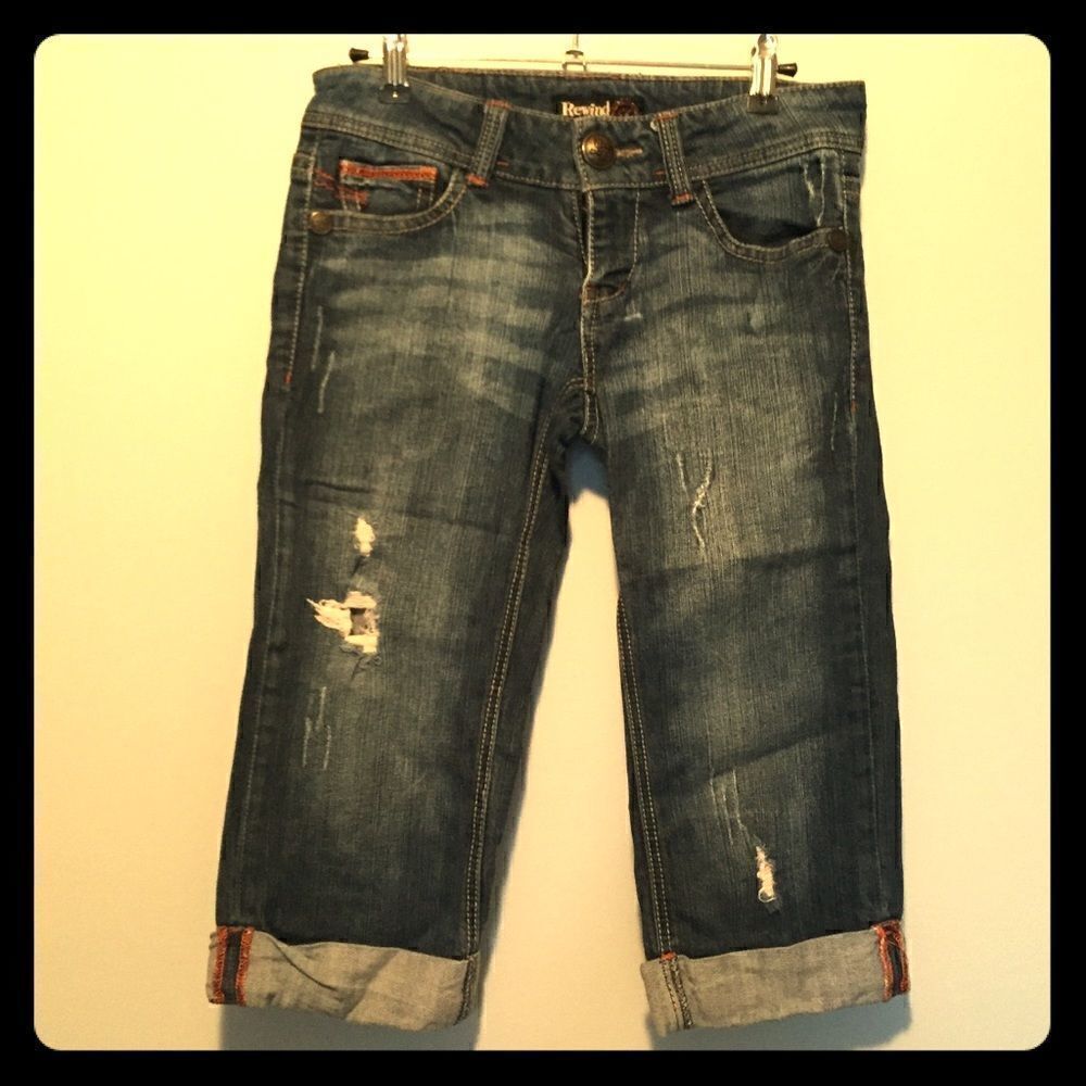 Rewind jean capris   